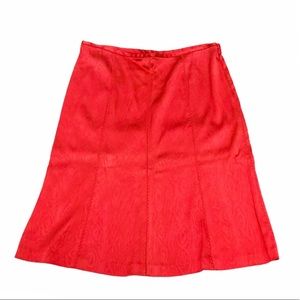 DVF ZIGZAG HEM A-LINED SKIRT
